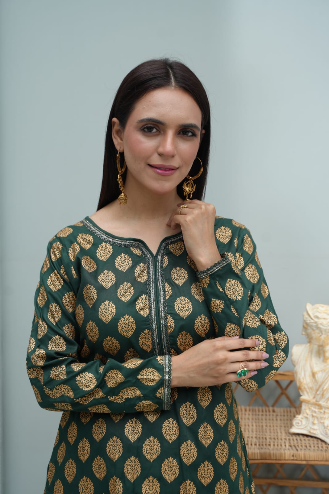 Ready to wear Linen Collection Green