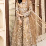 3 Pc Organza Maxi Gold Maxi Dress