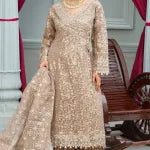 3 pc skin chiffon anghrakha suit
